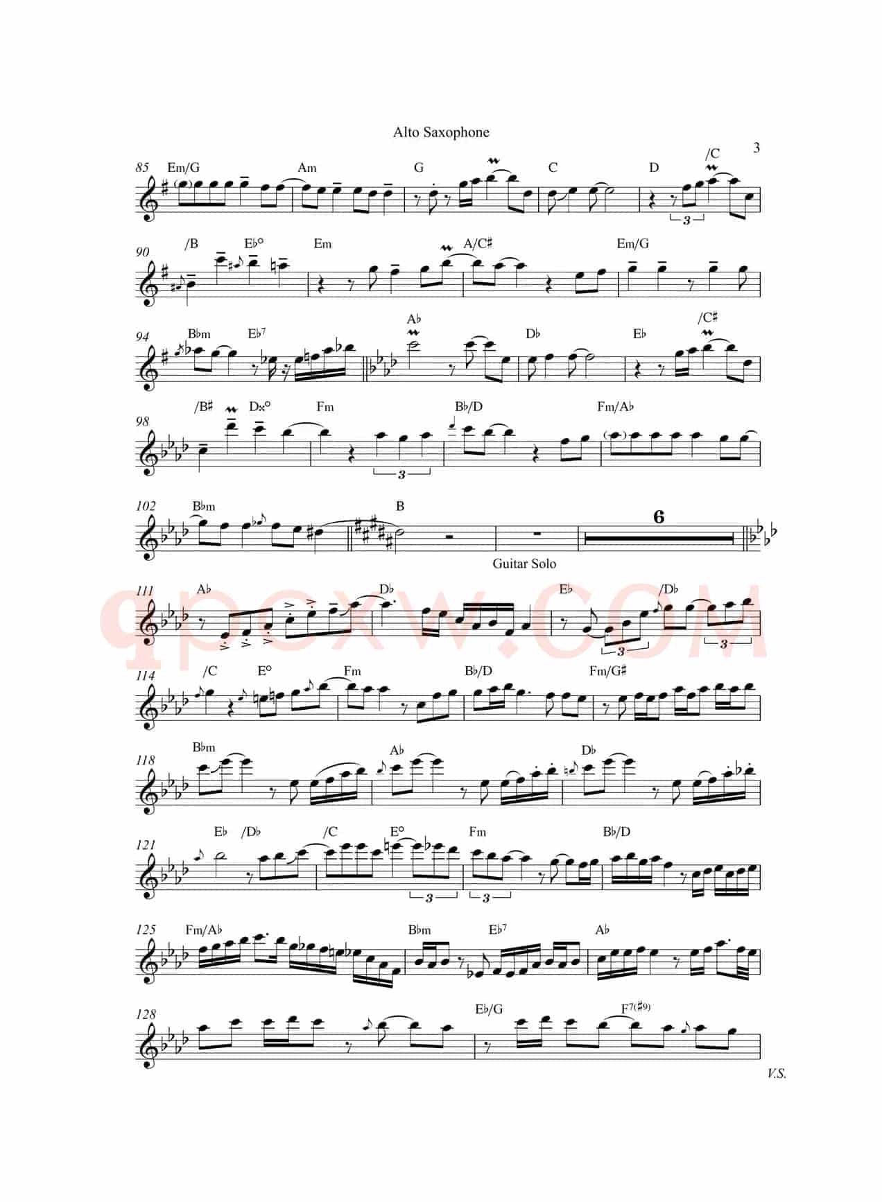 Nothing's Gonna Change My Love For You（中音萨克斯）