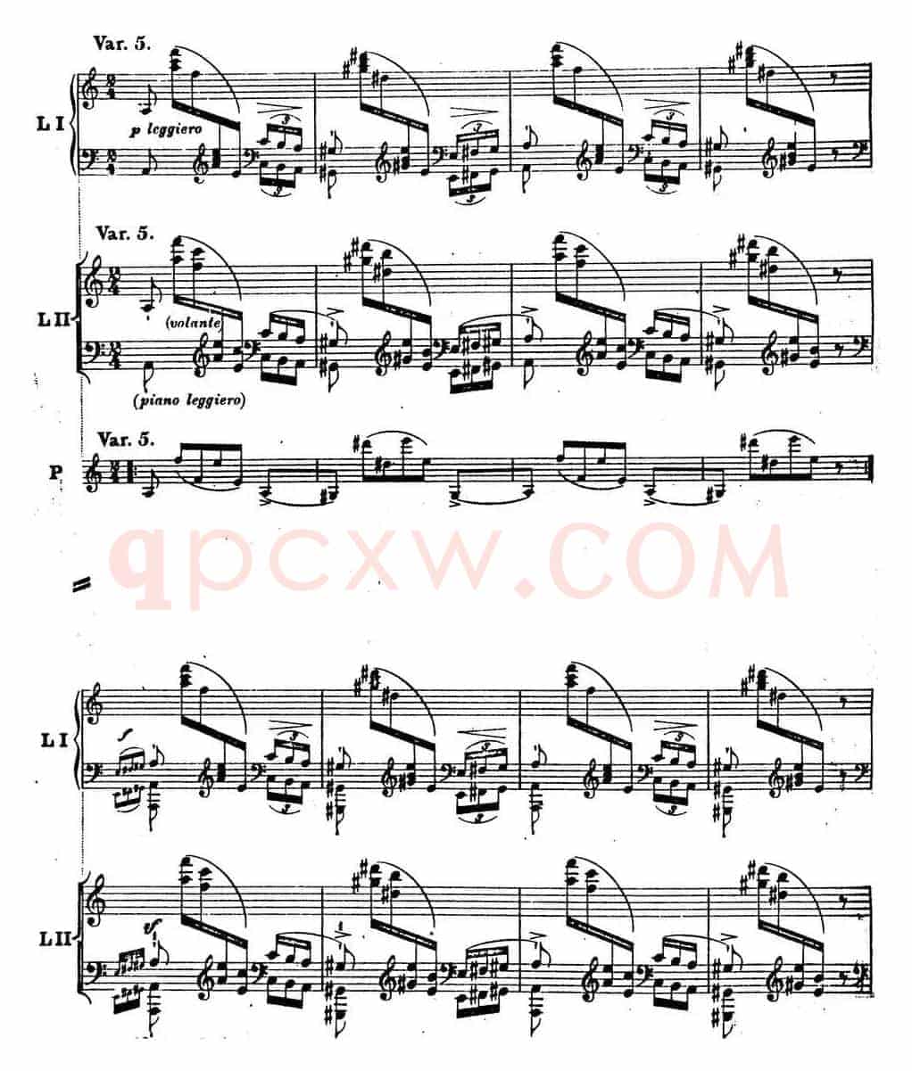 6首帕格尼尼大练习曲(Thema mit Variationen Etude Nr.6)