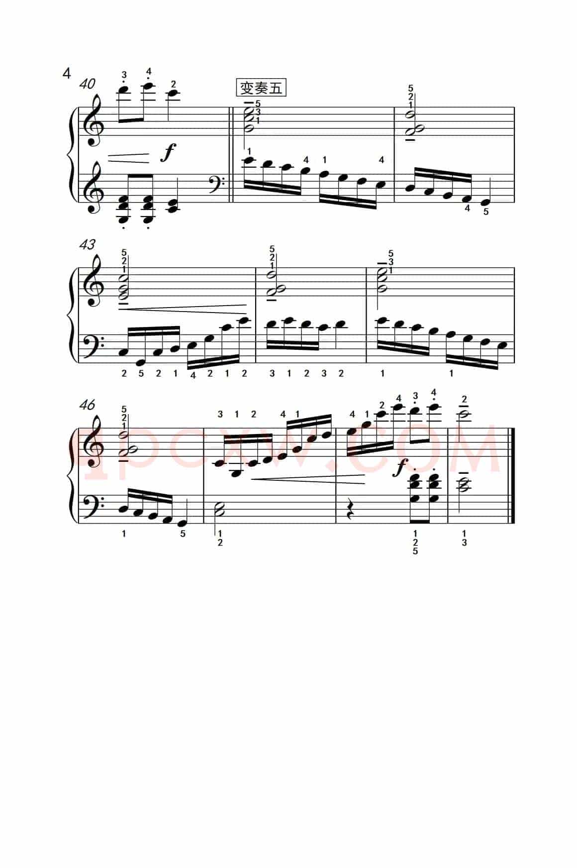 乒乓变奏曲（老年大学 钢琴教程 2）