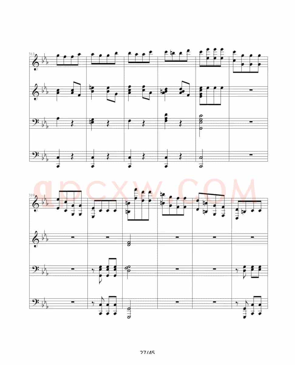命运交响曲（四手联弹）