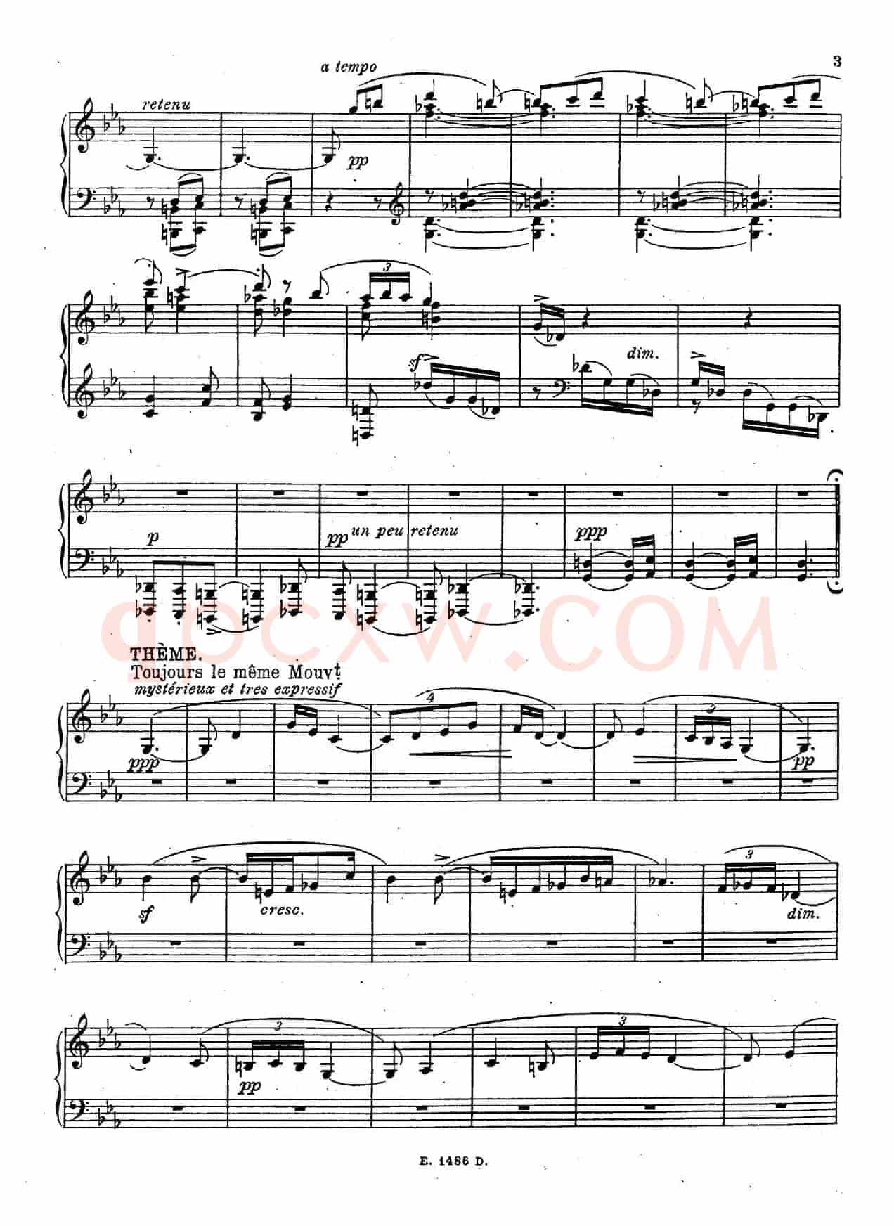 Sonate Romantique Op.3（浪漫奏鸣曲·Ⅰ）