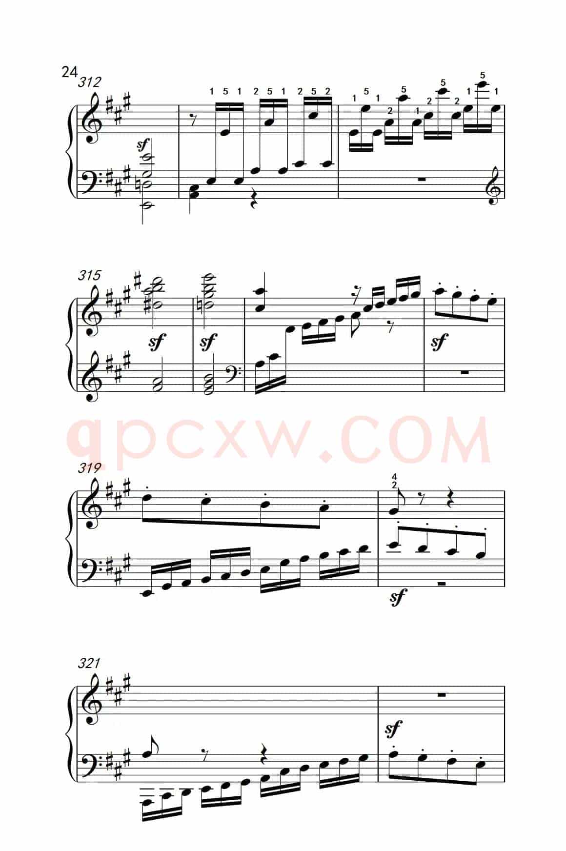 奏鸣曲 Opus 2 Nr.2 第一乐章（贝多芬奏鸣曲集 1）