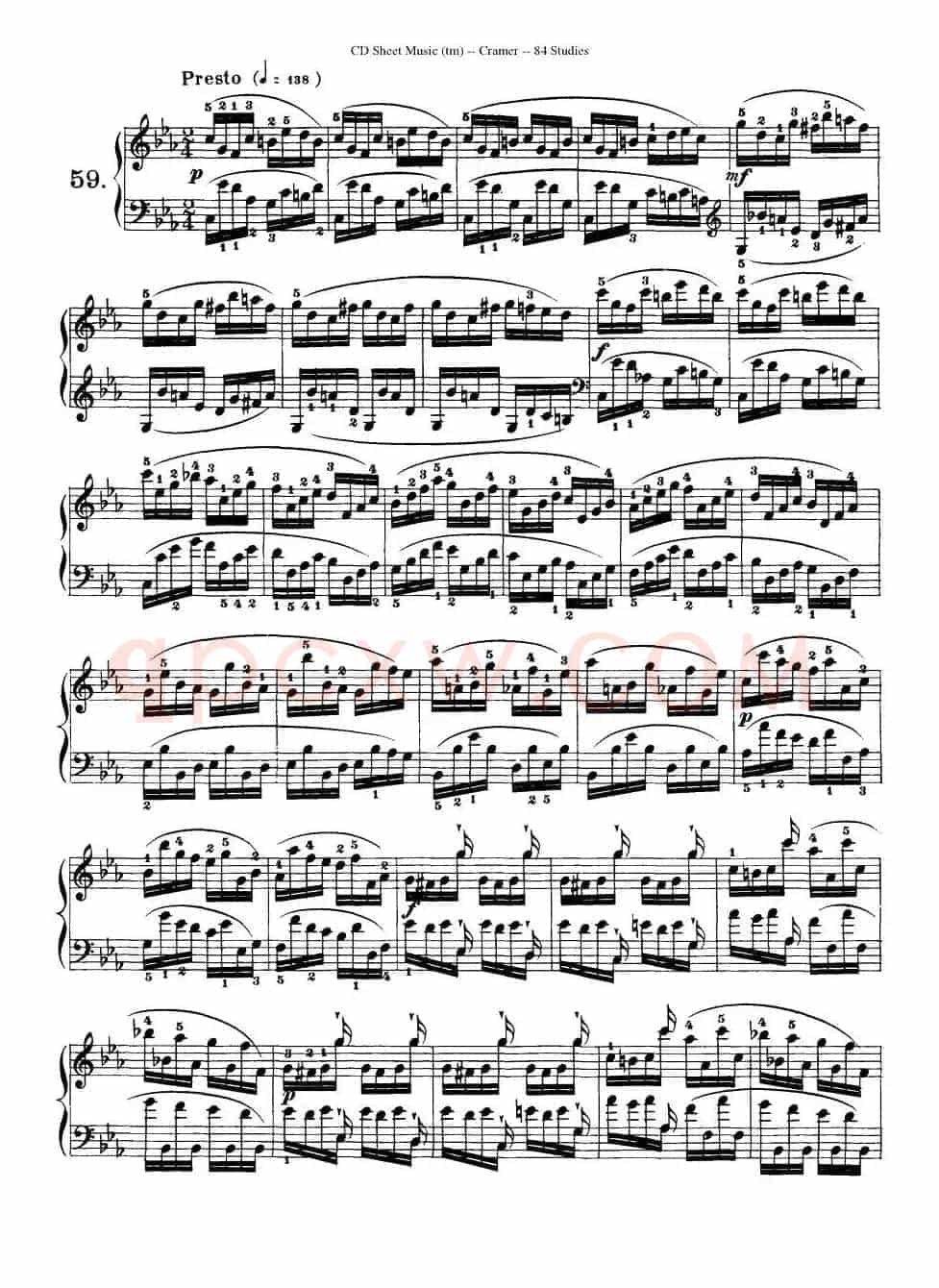Cramer - 84 exercices（56—60）（克拉莫84首钢琴练习曲）