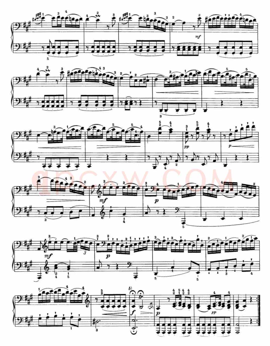 海顿 钢琴奏鸣曲 Hob XVI 19 Divertimento D major