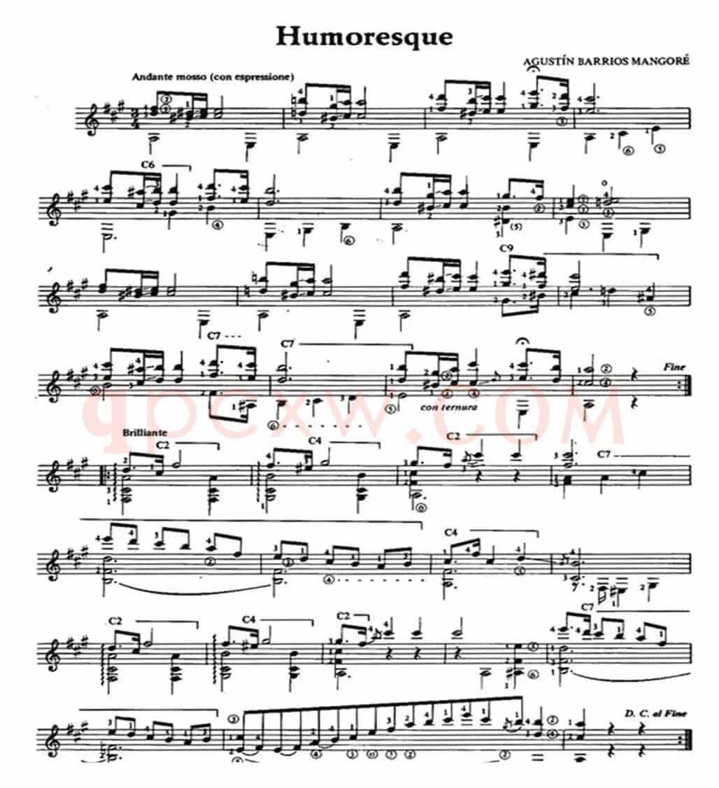 Humoresque(古典吉他)