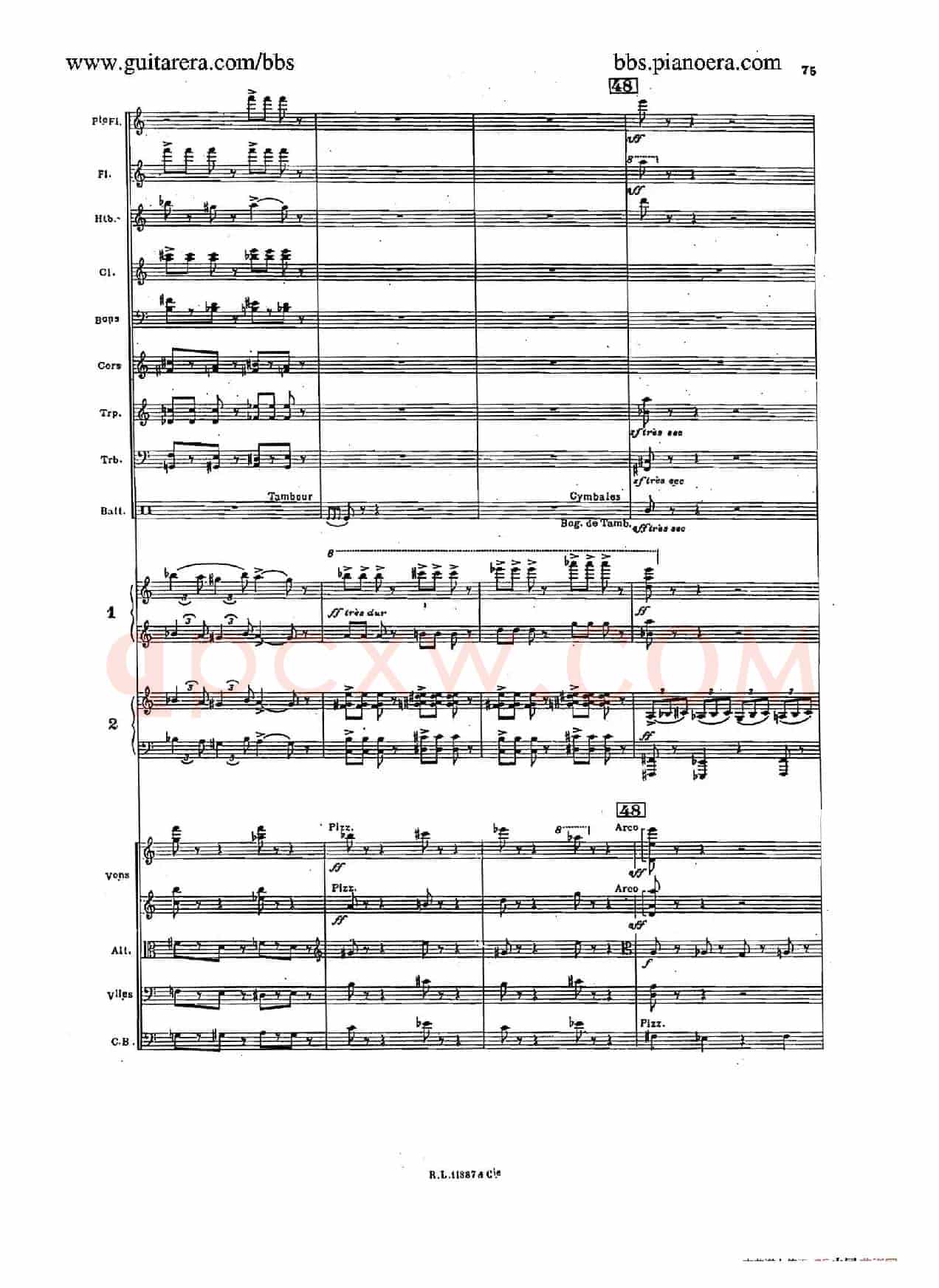 Concerto for 2 Pianos in d Minor(d小调双钢琴协奏曲·总谱)