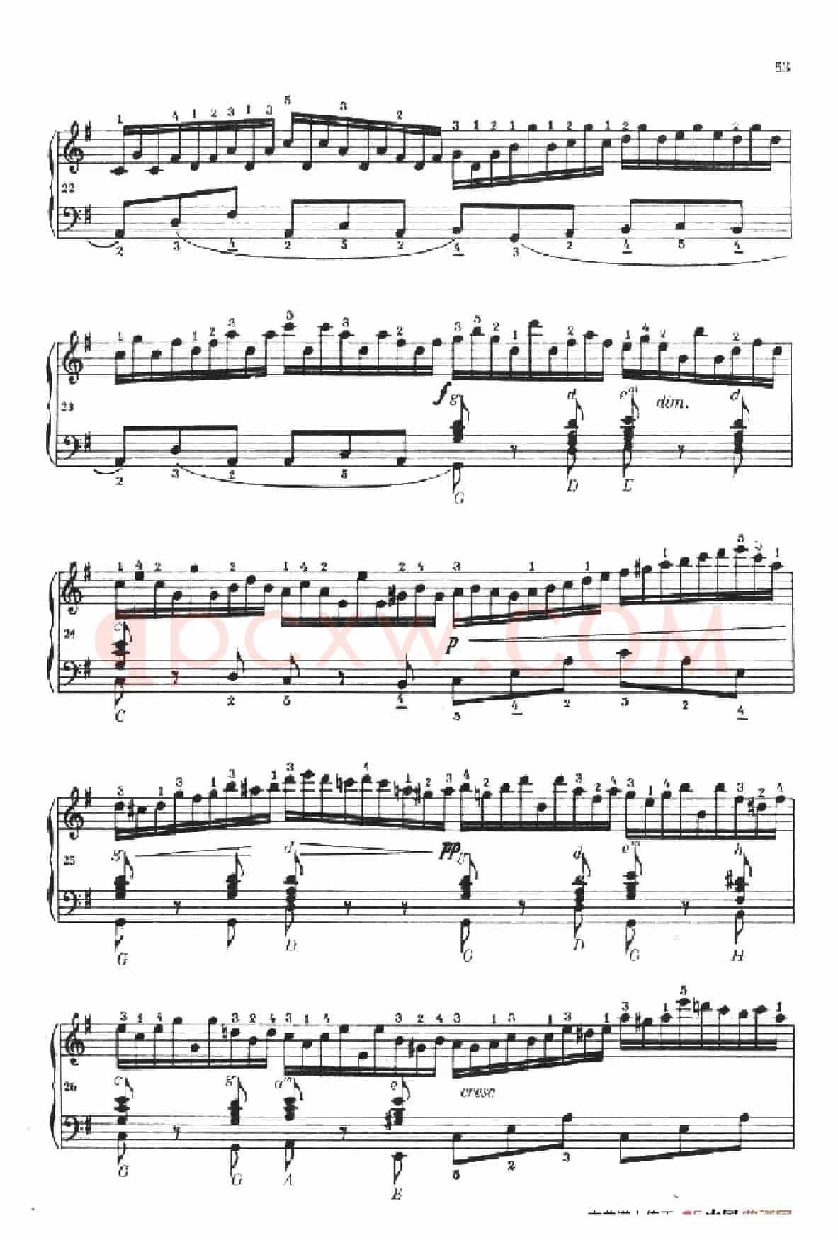 《车尔尼手风琴练习曲集》第Ⅱ册（第21——23首）