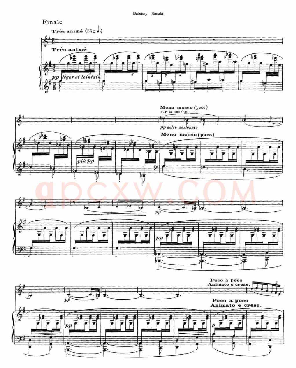 Debussy Sonata（小提琴+钢琴伴奏）