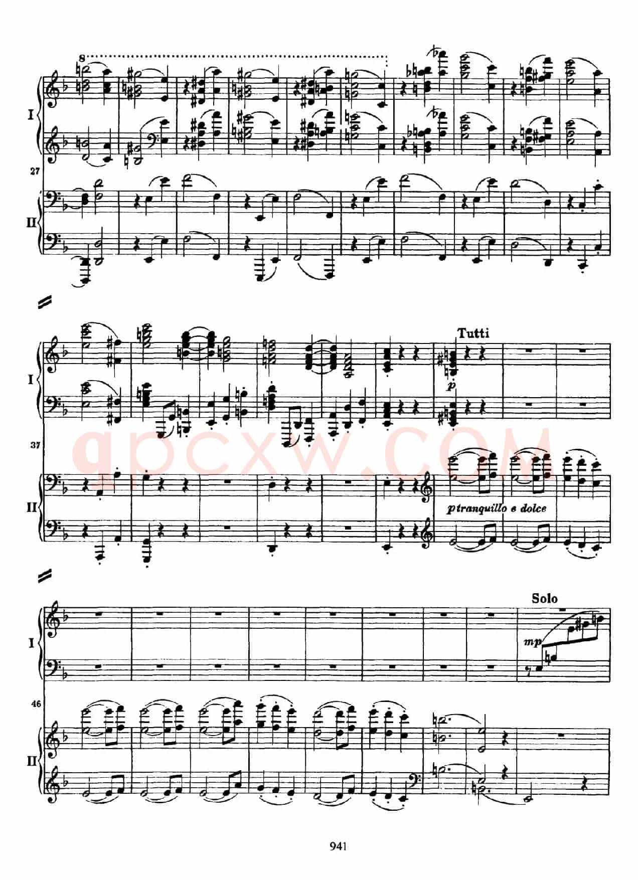 降B大调第二钢琴协奏曲 （P41——50）