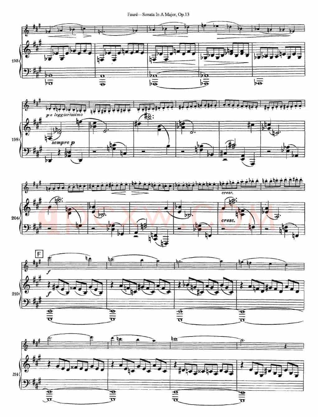 Violin Sonata No.1 Op.13（小提琴+钢琴伴奏）
