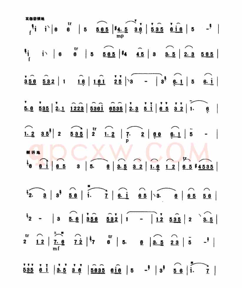 汉宫秋月（民间乐曲、王寿庭整理订谱曲）