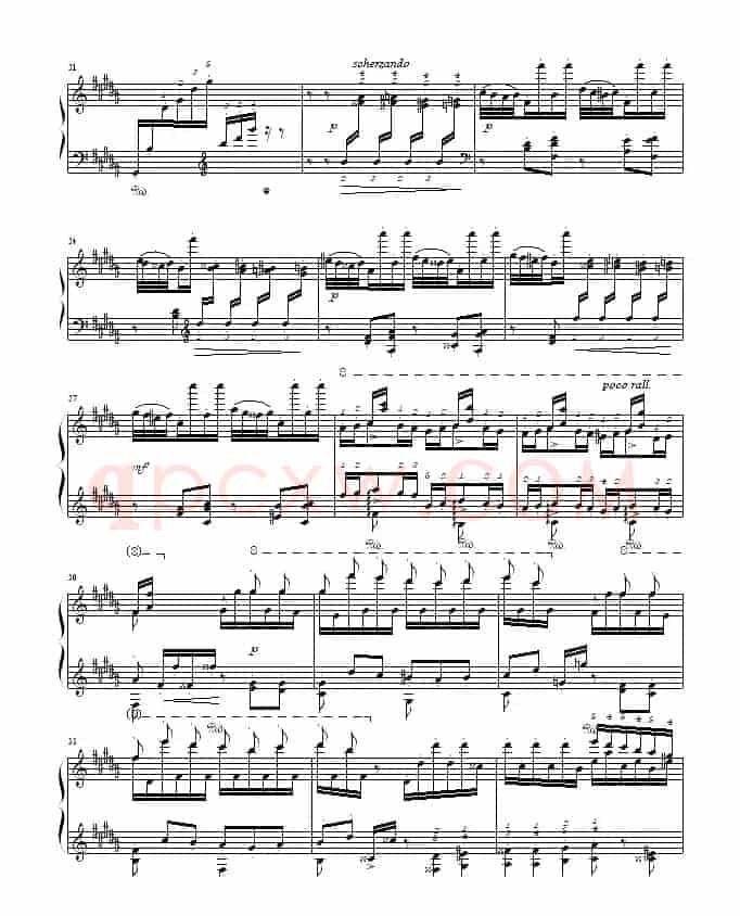 钟(帕格尼尼大练习曲III 、“清代皇帝”制谱版)