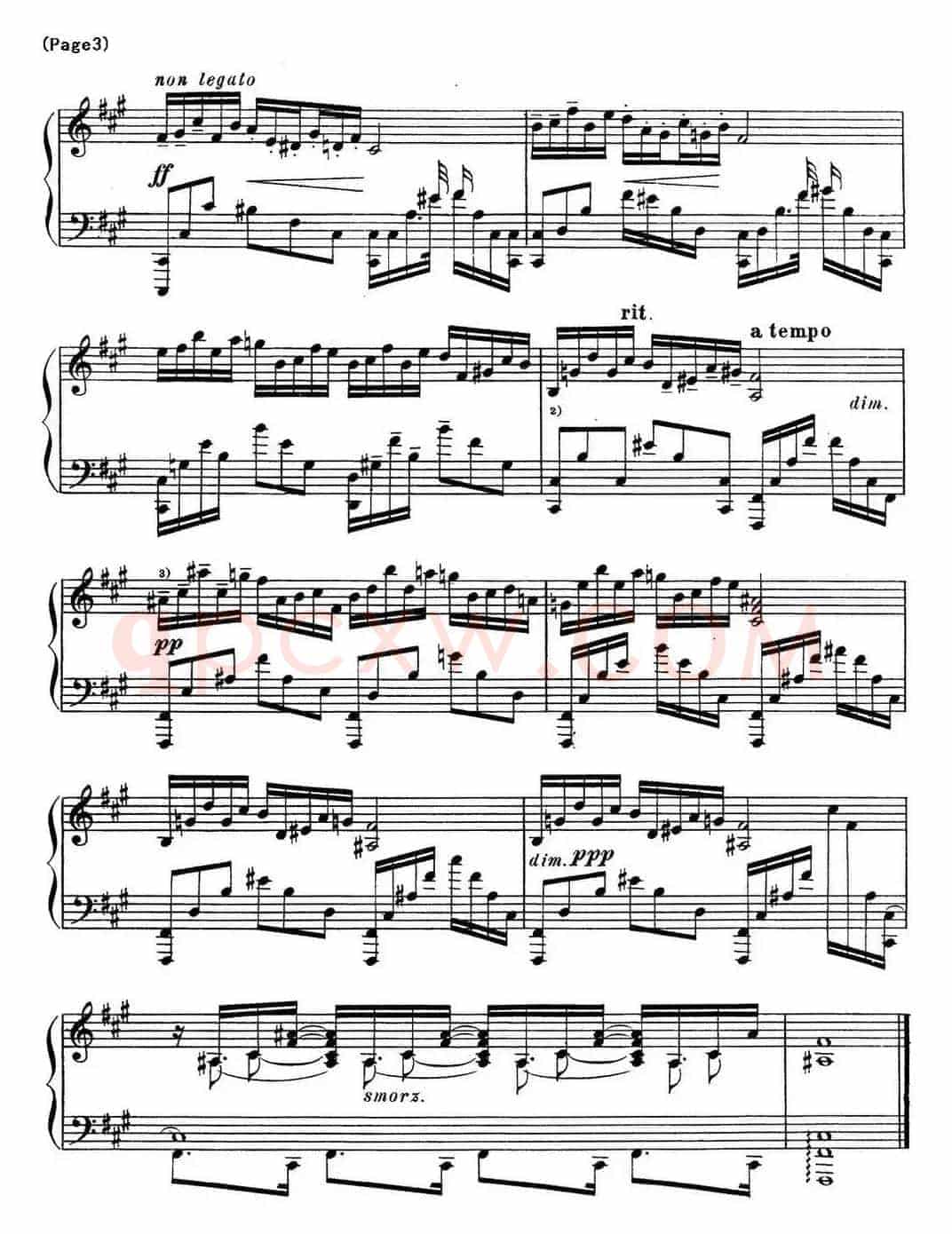 斯克里亚宾12首钢琴练习曲 Op8(No.2 Alexander Scriabin Etudes)