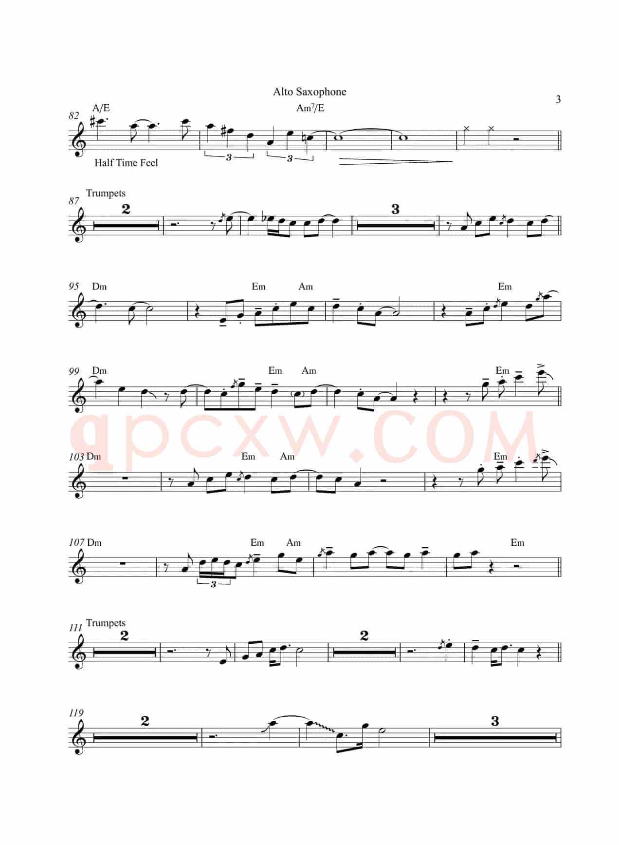 Move On Up（中音萨克斯）