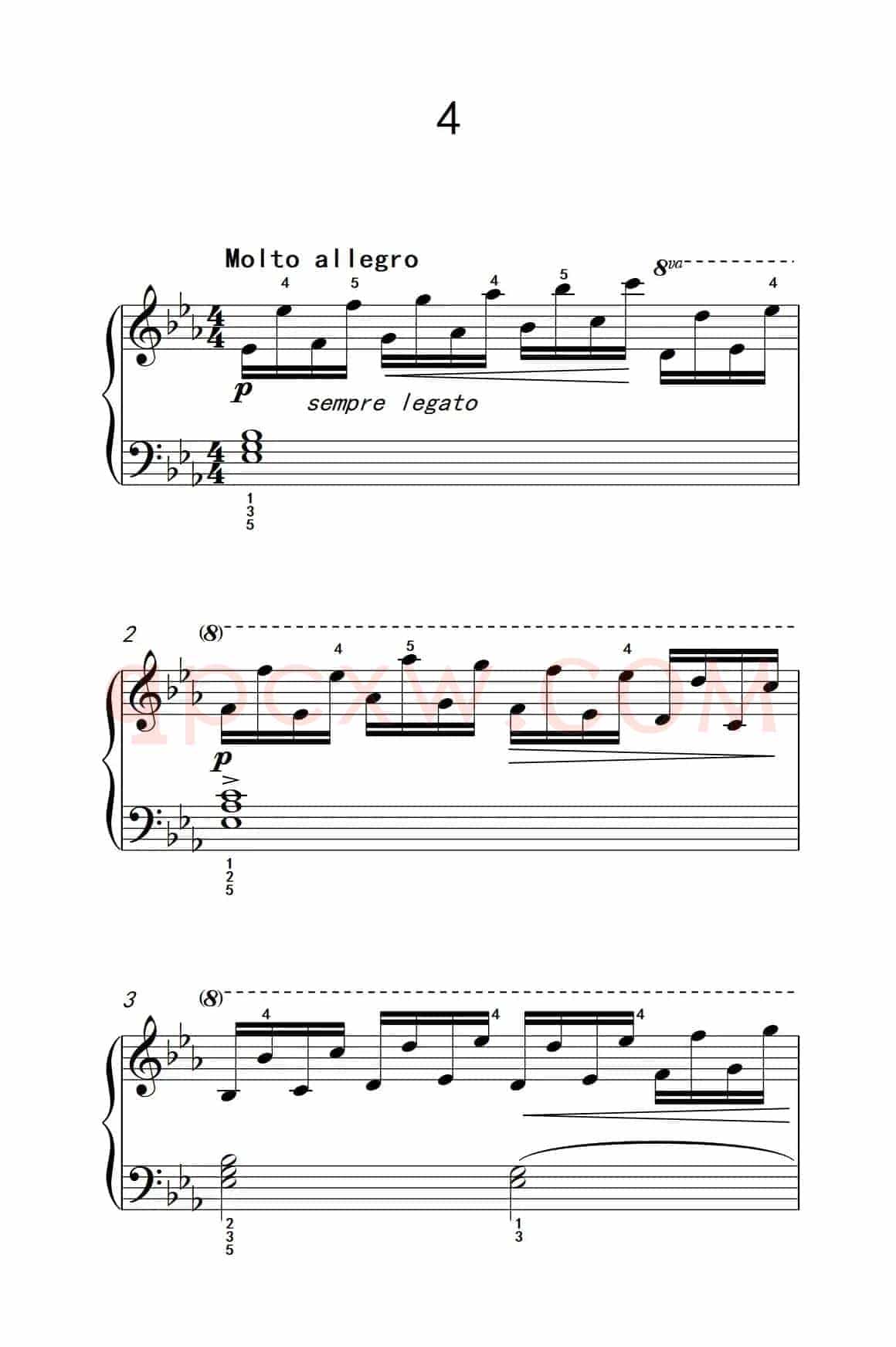 车尔尼钢琴八度练习曲 553（4）