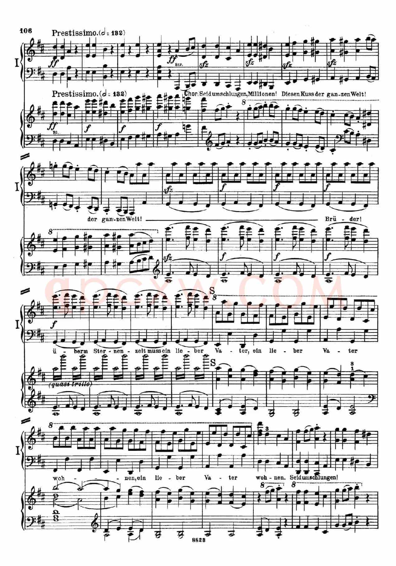 d小调第九交响曲 Op.125(双钢琴P103——109)
