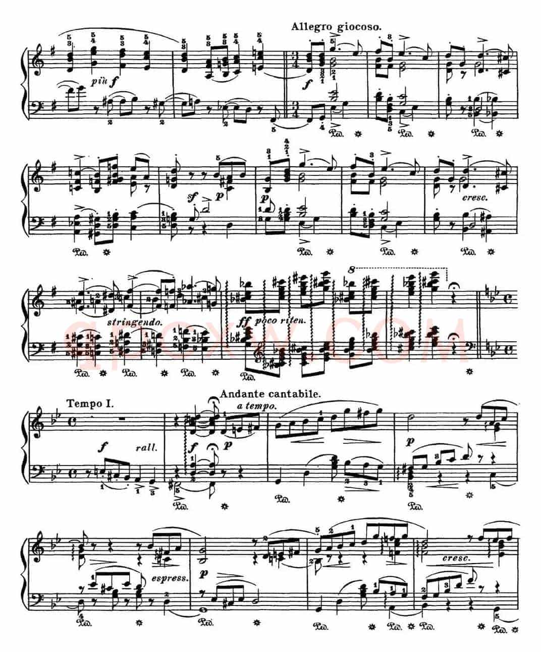 柴可夫斯基 四季 6月 船歌 g小调 Barcarolle G minor