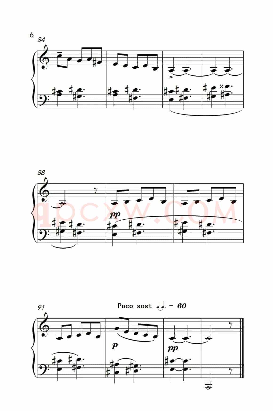 六首保加利亚节奏舞曲 第三首（巴托克 小宇宙 钢琴教程 6）