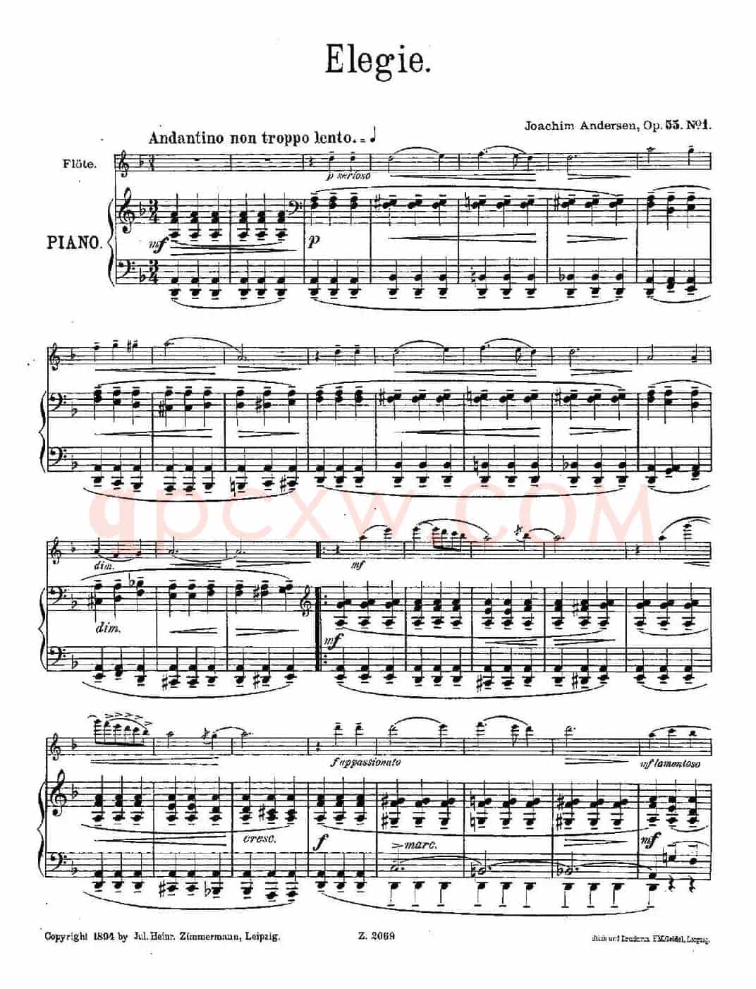 Elegie（Op.55 No.1）
