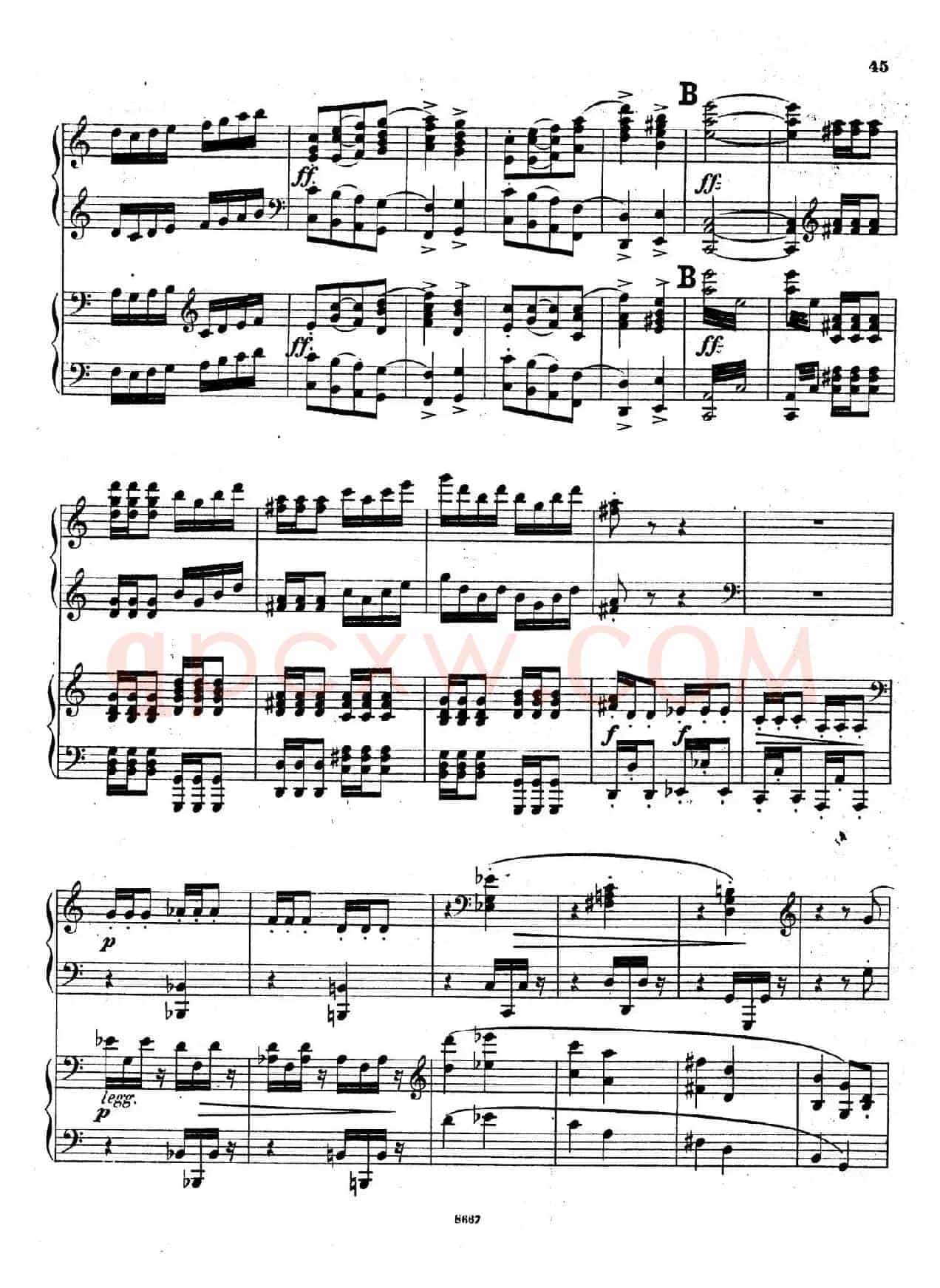 Symphony No.4 in e Minor Op.98(e小调第四交响曲·双钢琴)