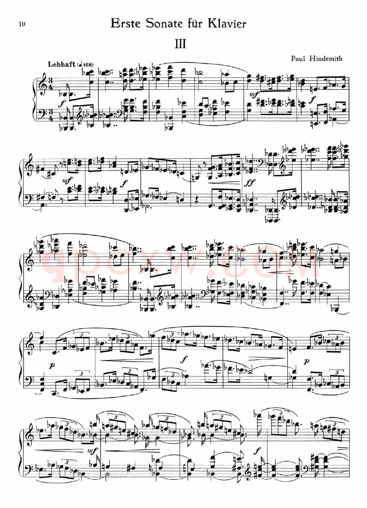 Piano Sonata No.1（第一钢琴奏鸣曲·Ⅲ）