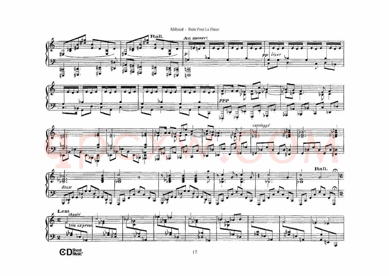 Suite Pour Le Piano Op.8（钢琴组曲·Ⅴ）