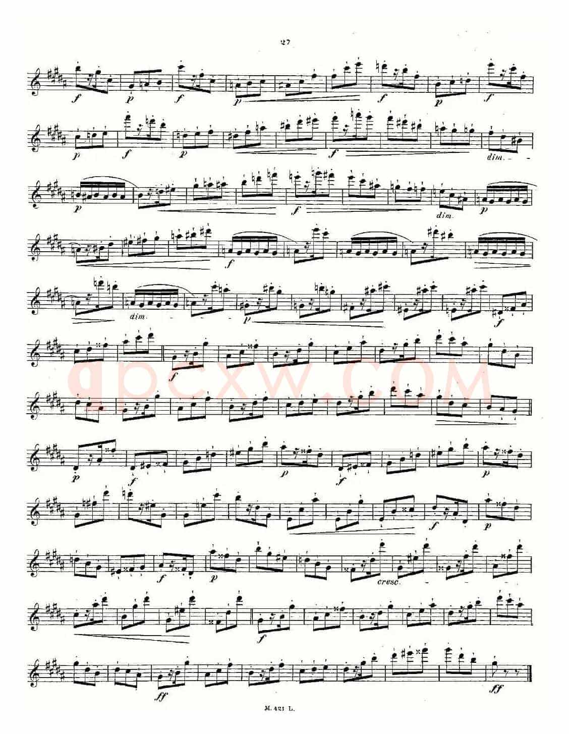 24首长笛练习曲 Op.15 之11—15