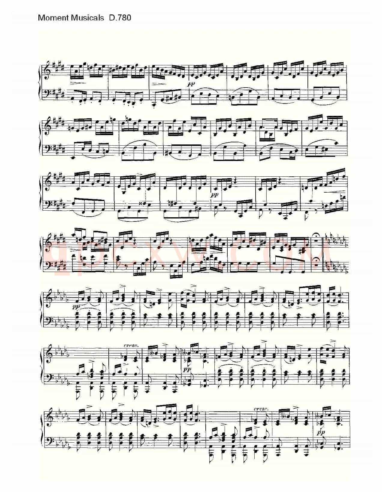 Moment Musicals D.780（6首音乐瞬间）