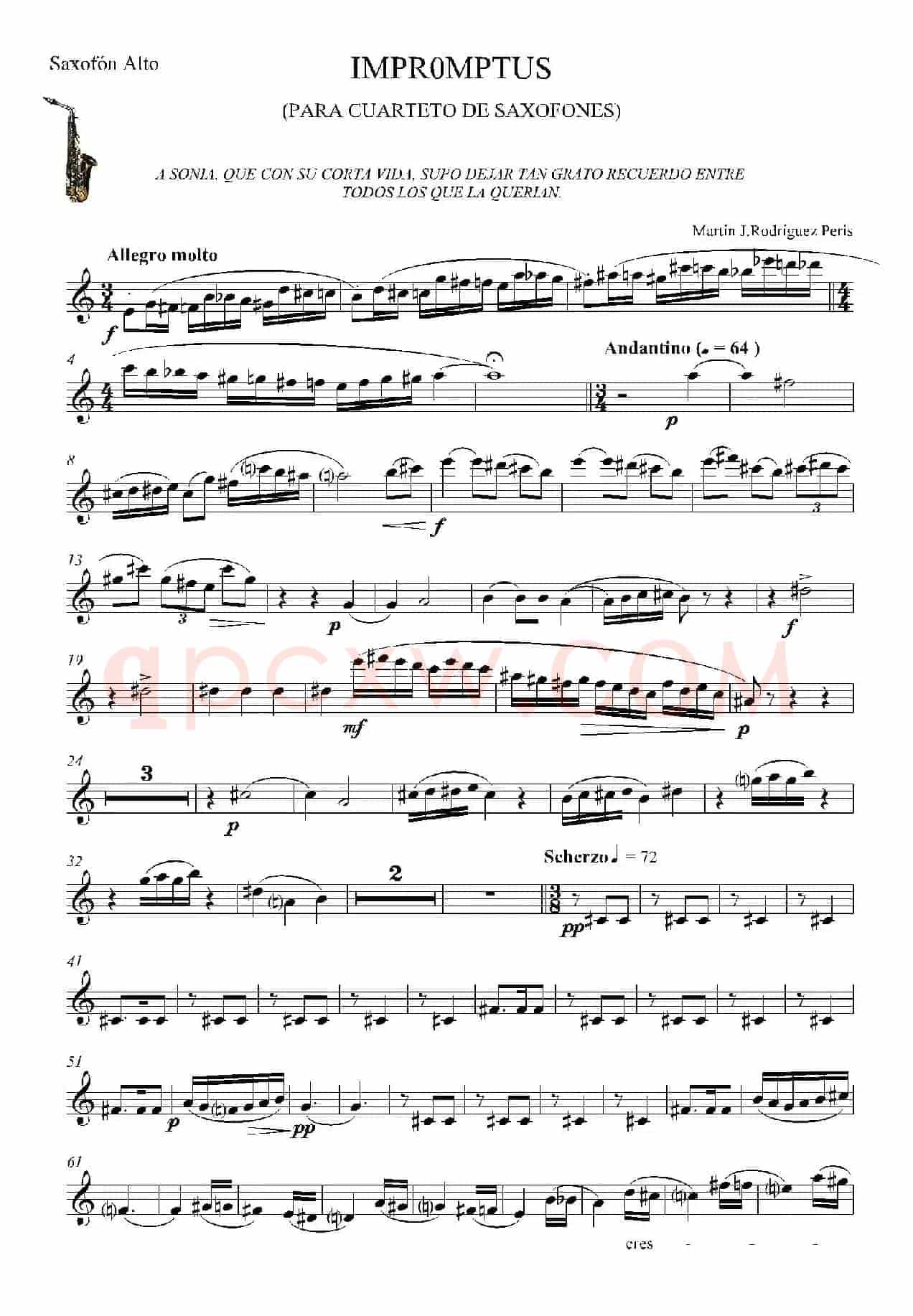 IMPROMTUS（中音萨克斯分谱）