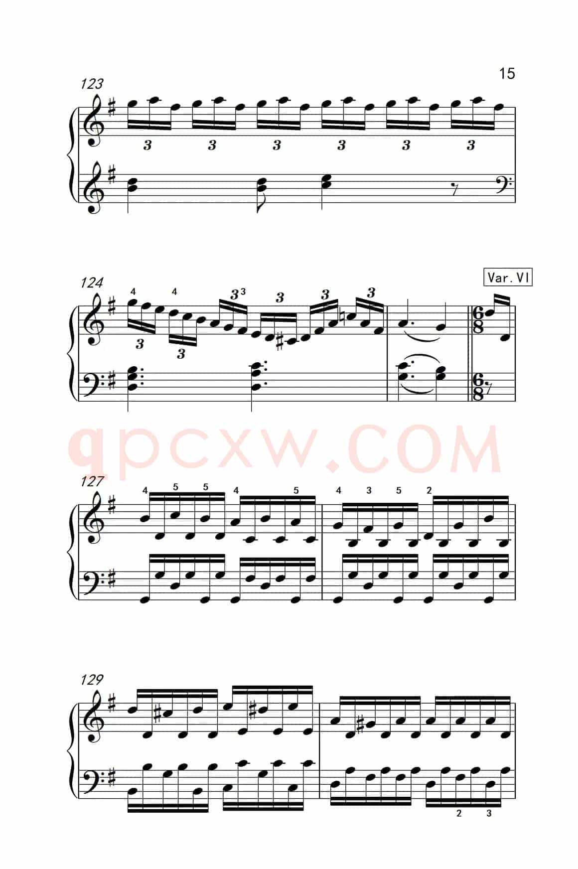 第七级2.G大调变奏曲 贝多芬（中央音乐学院 钢琴（业余）考级教程 7-9级）
