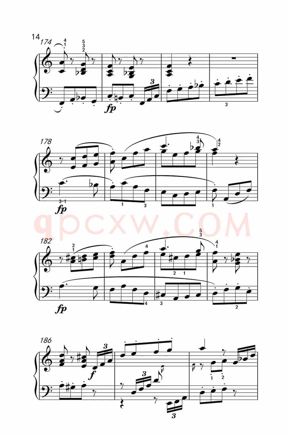 奏鸣曲 Opus 2 Nr.2 第一乐章（贝多芬奏鸣曲集 1）