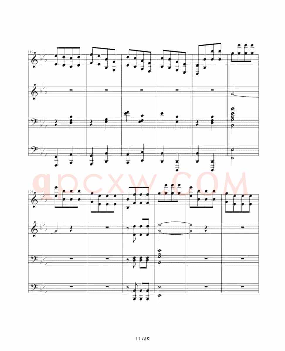 命运交响曲（四手联弹）