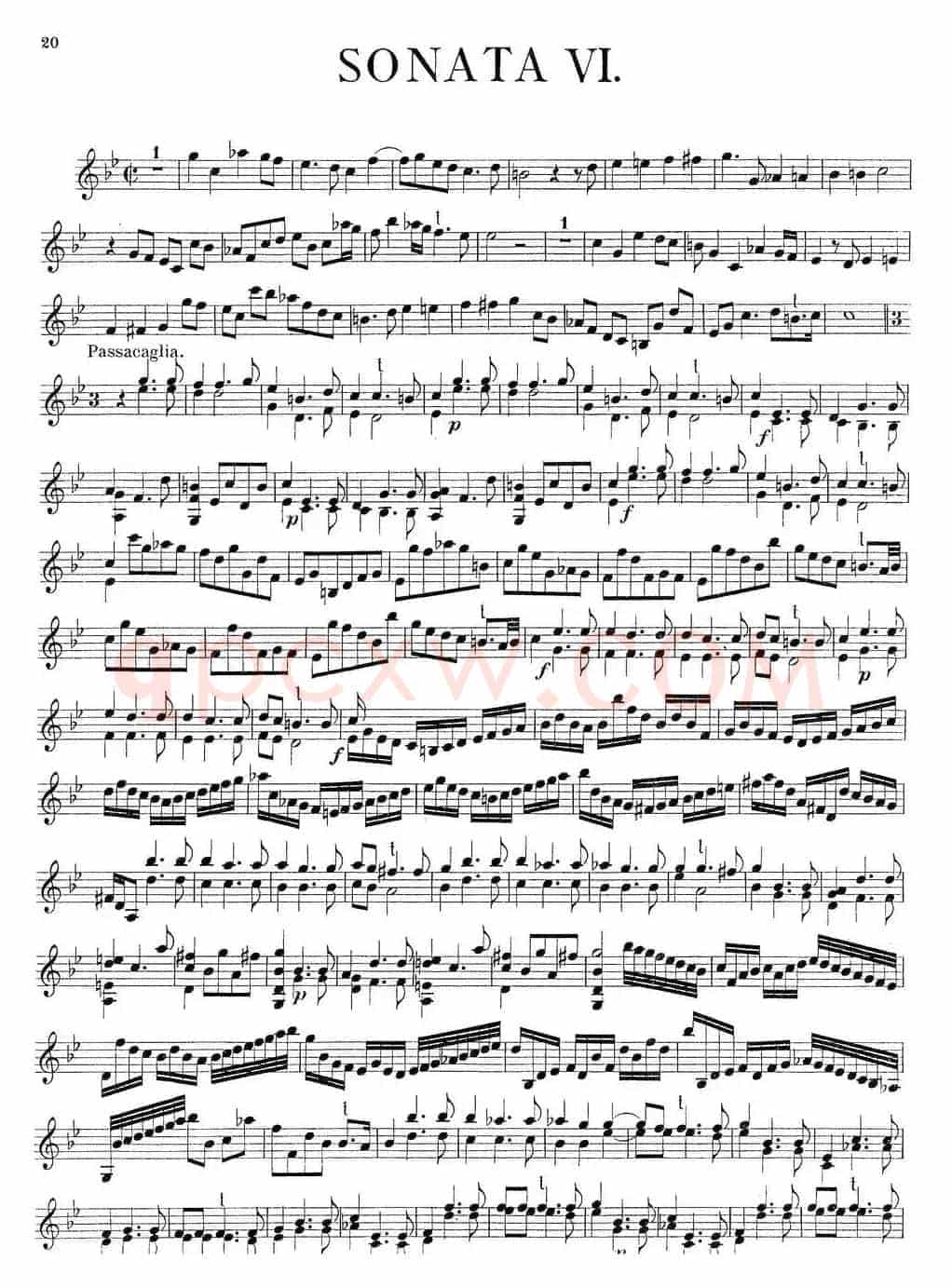 Biber Violin Sonata VI