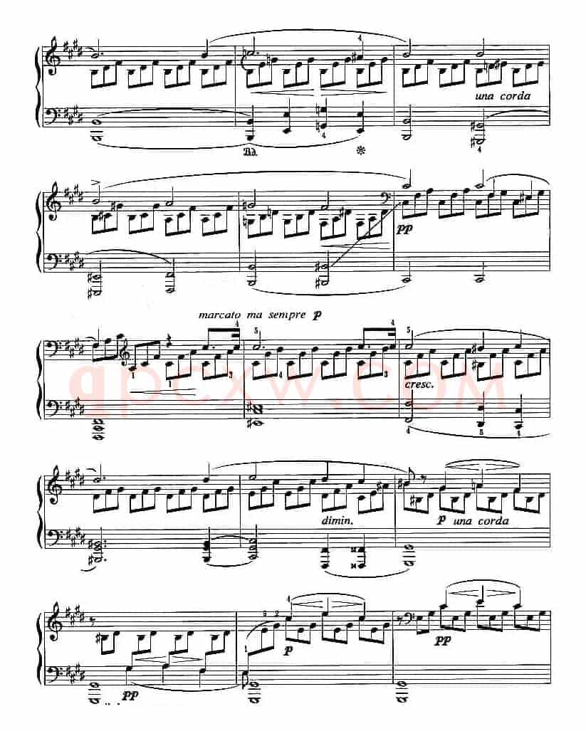 月光奏鸣曲（第一乐章）