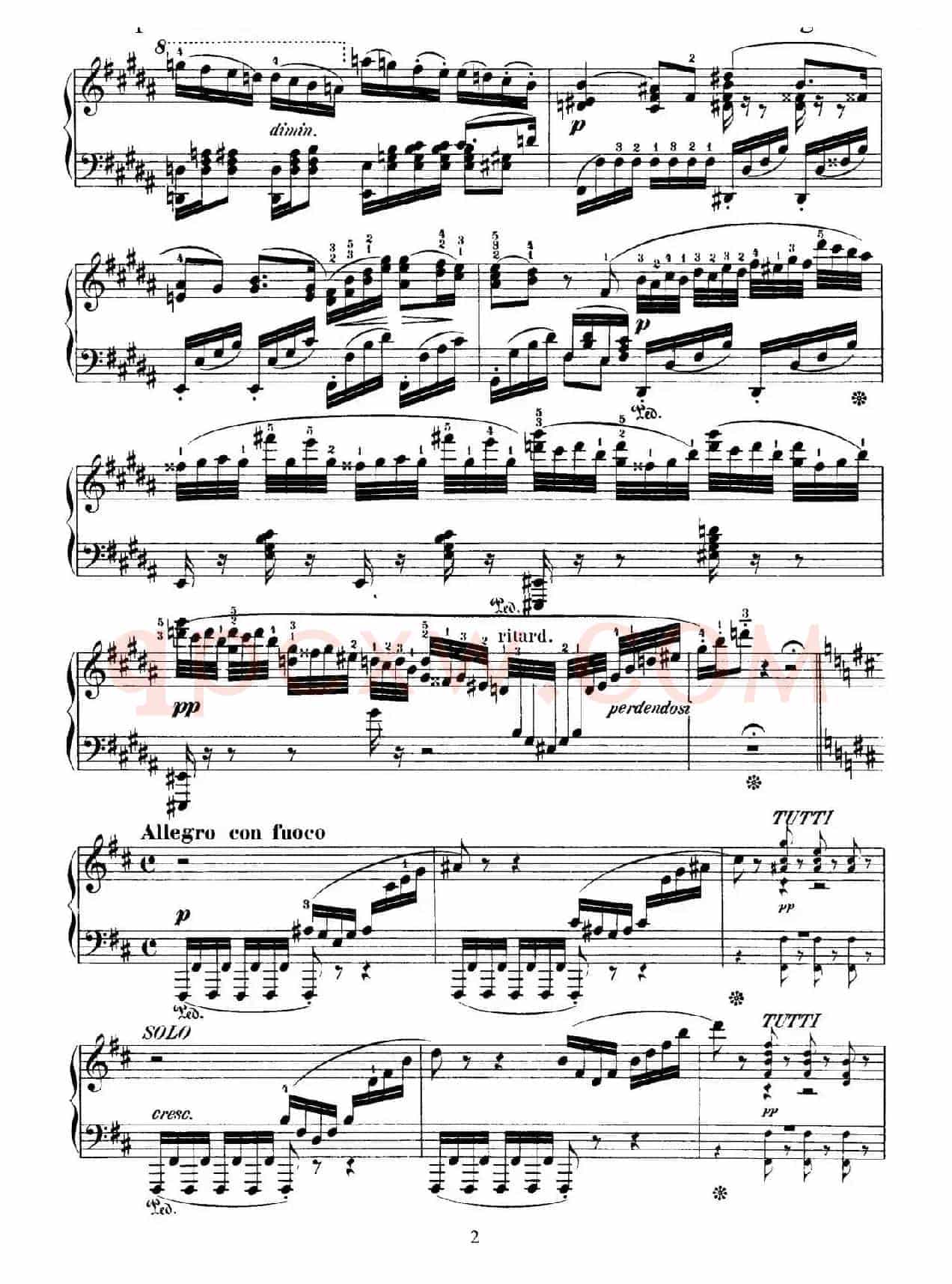 Capriccio Brillante in B Major Op.22(B大调华丽随想曲·钢琴独奏)