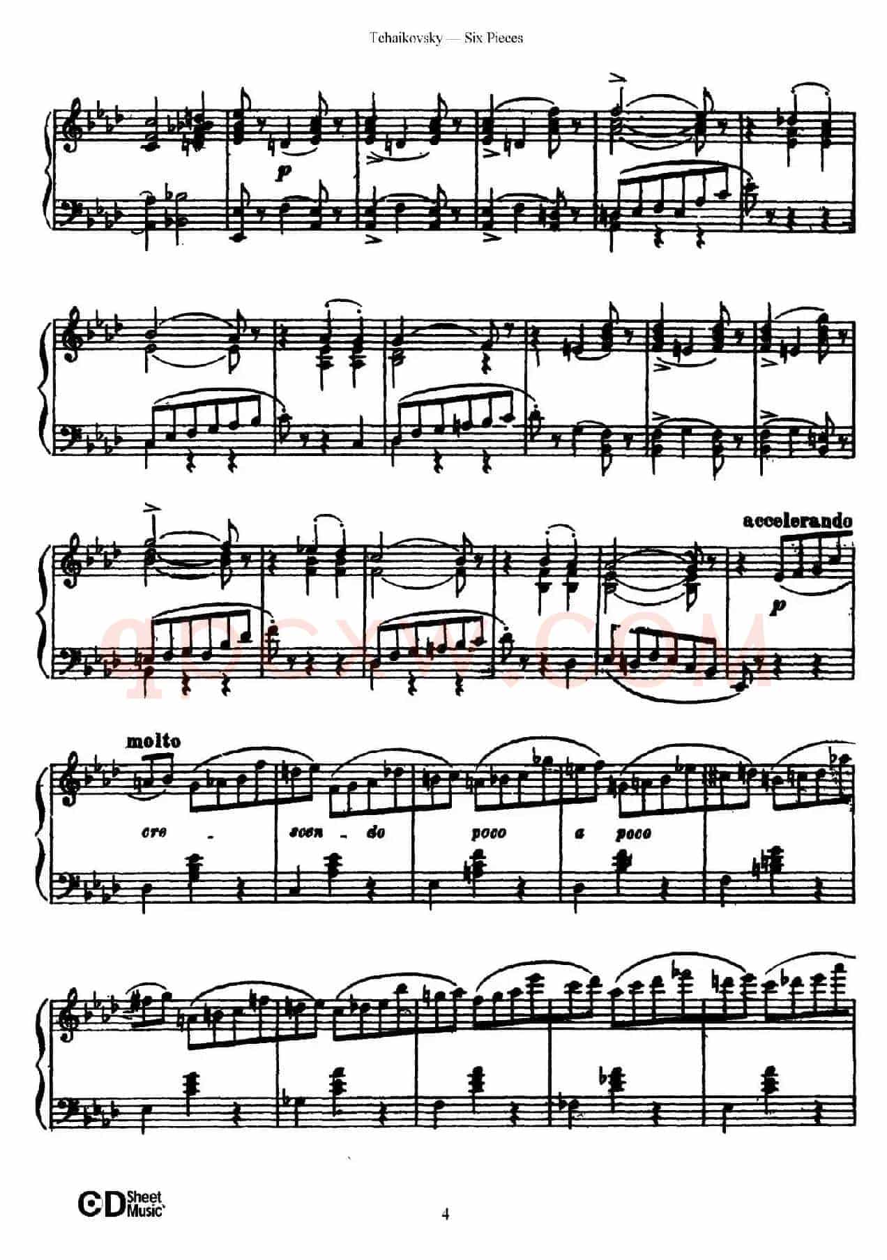 Six Pieces Op.51(6首小品·1)