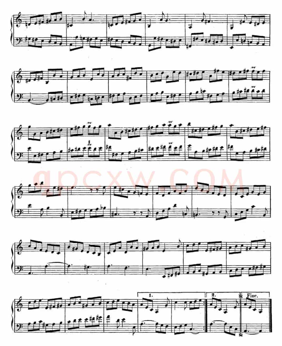 英国组曲No.2 巴赫 a小调  2nd Suite BWV 807