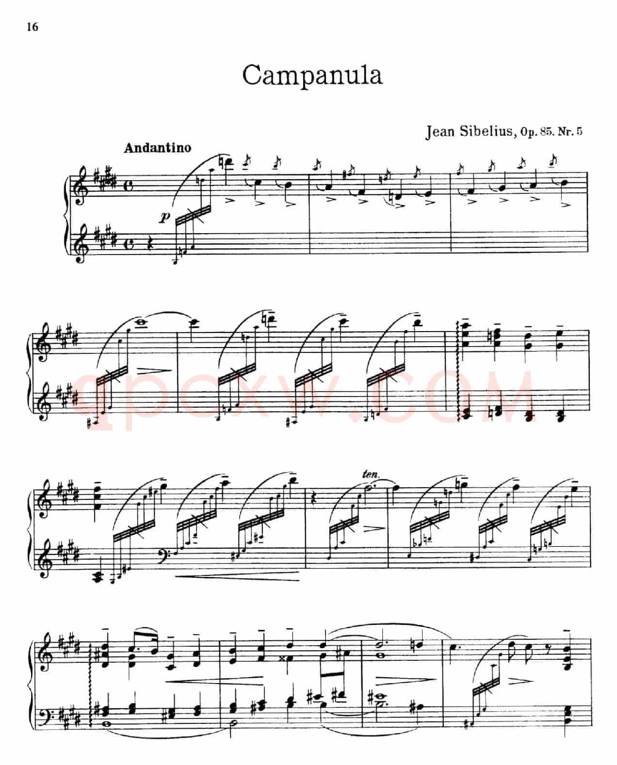 The Flowers（花之组曲）（Op.85.Nr.5-风铃草）