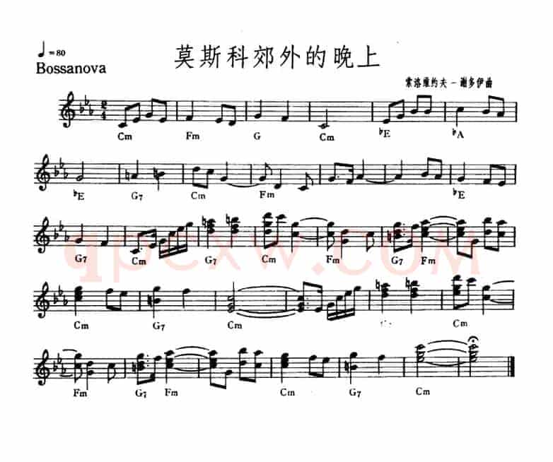 莫斯科郊外的晚上