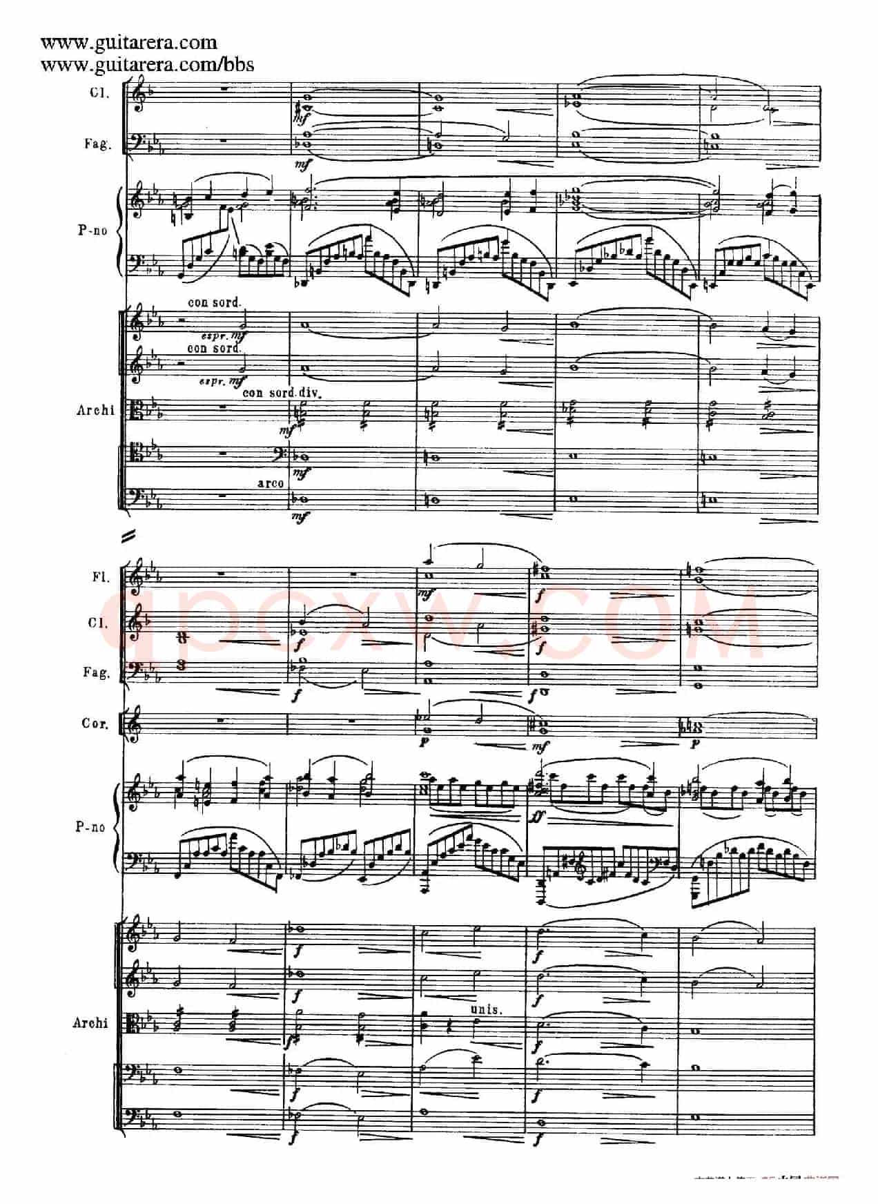 c小调第二钢琴协奏曲 Op.18（第一乐章总谱·P28——36）