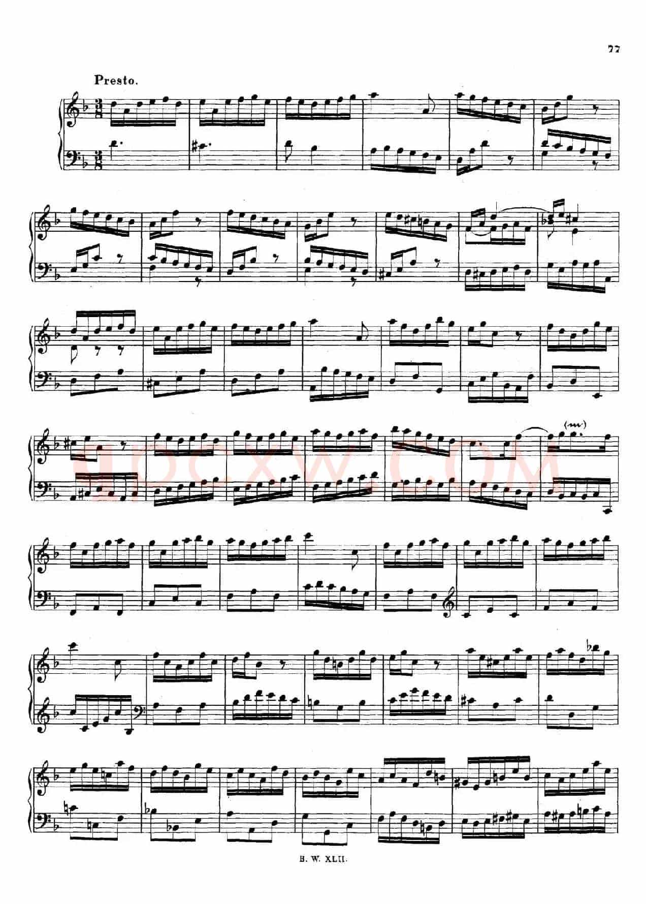 16 Concertos BWV 972-987(十六首为独奏古钢琴而作的协奏曲)(P11——20)