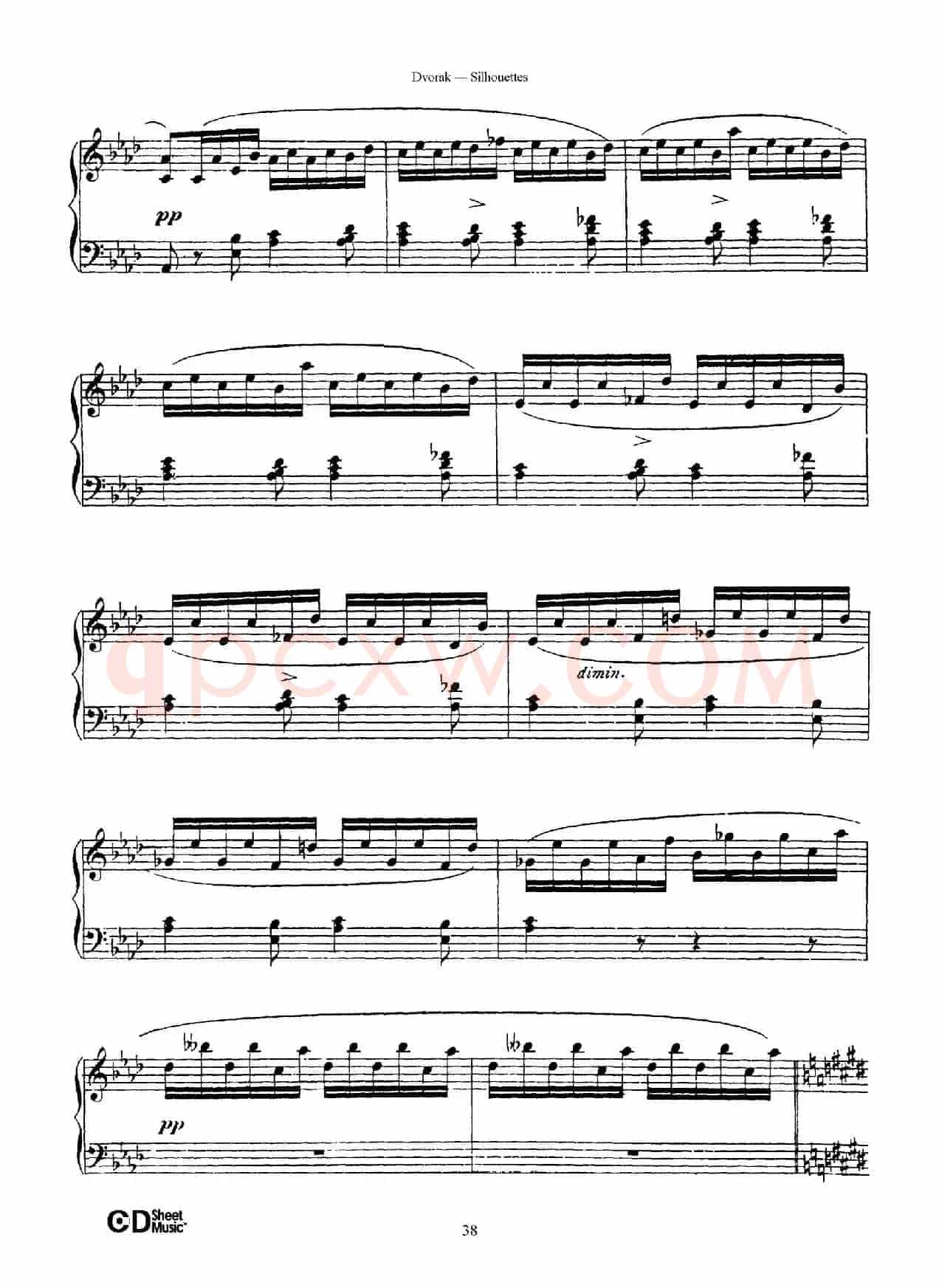 12 Silhouettes Op.8（12首剪影·12）