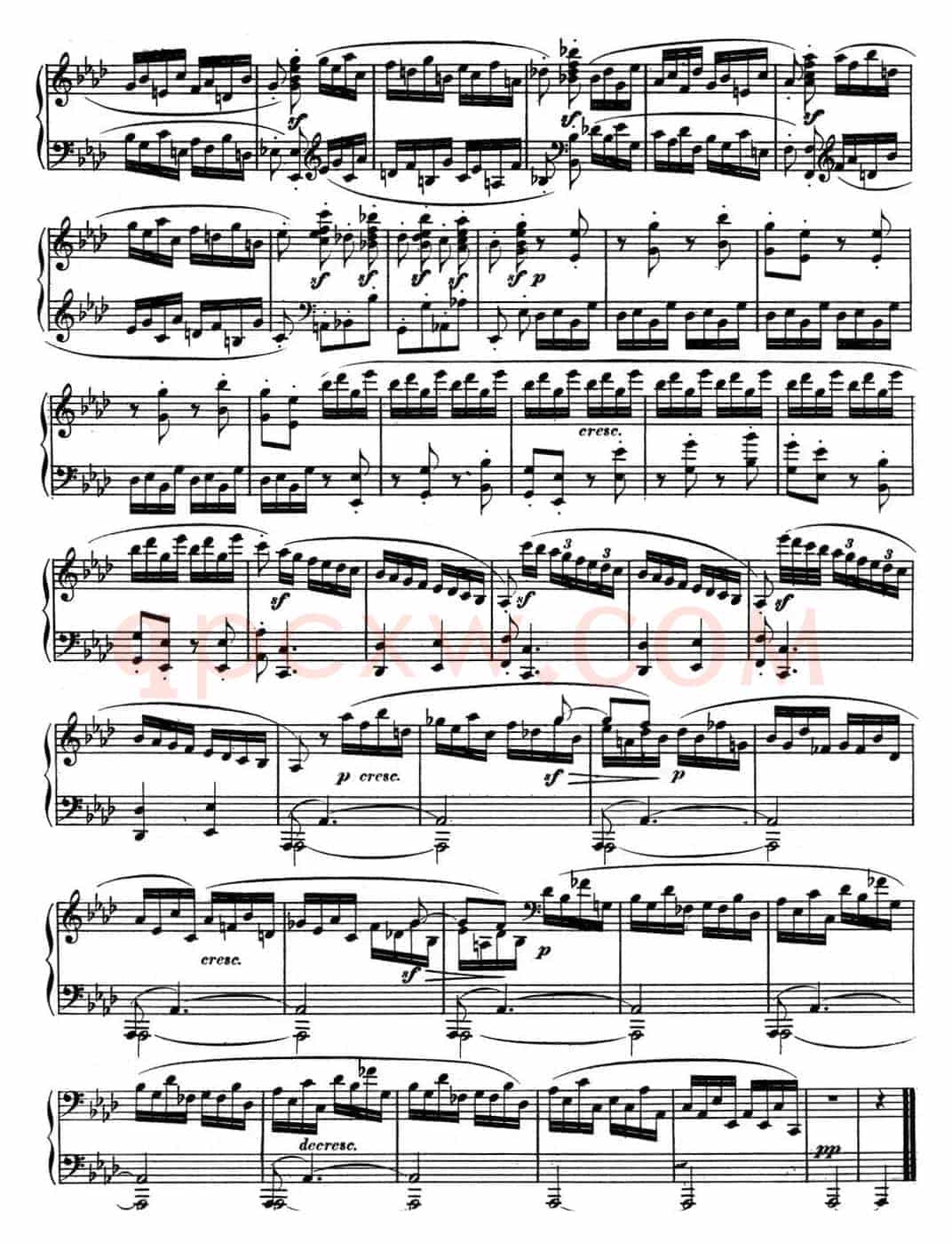 贝多芬钢琴奏鸣曲12 葬礼进行曲 降A大调 Op.26 A-flat major