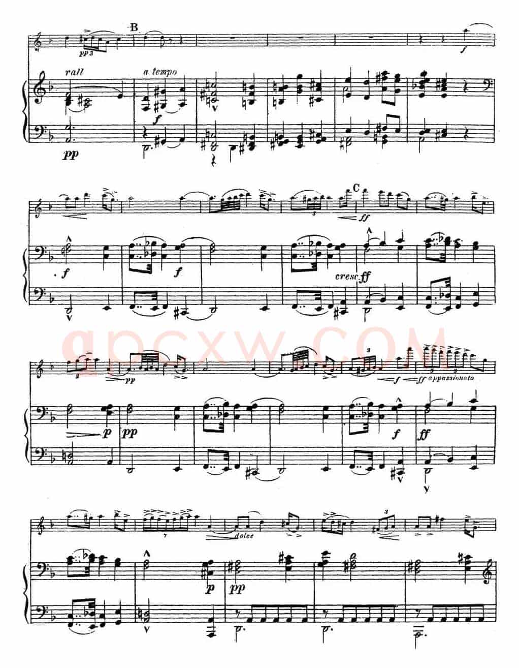 Symphonie Espagnole Op.21，No.4（西班牙交响曲）（小提琴+钢琴伴奏）