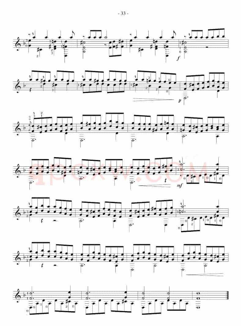 Sor-Coste《26 Studies》（STUDY 19）