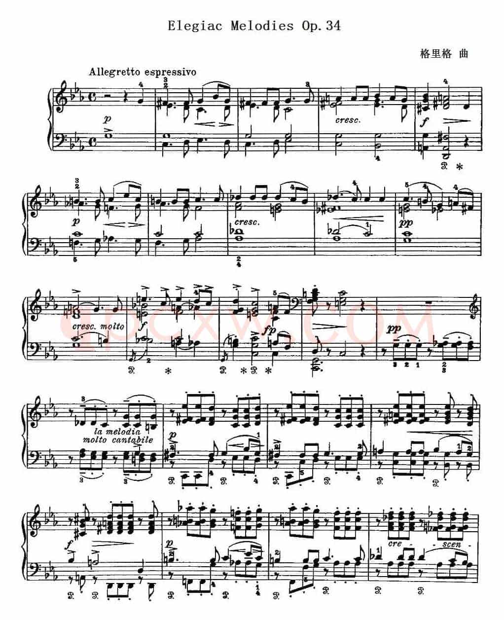 Elegiac Melodies Op.34