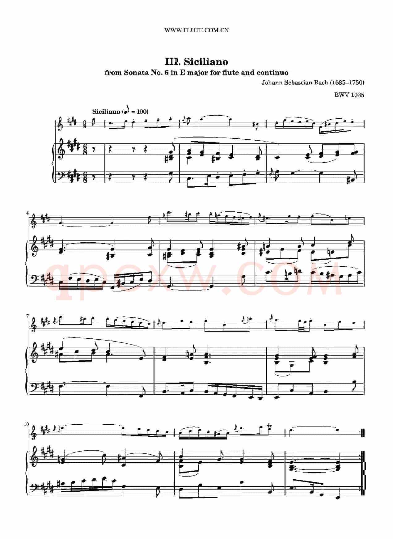 Siciliano（BWV1035 ）