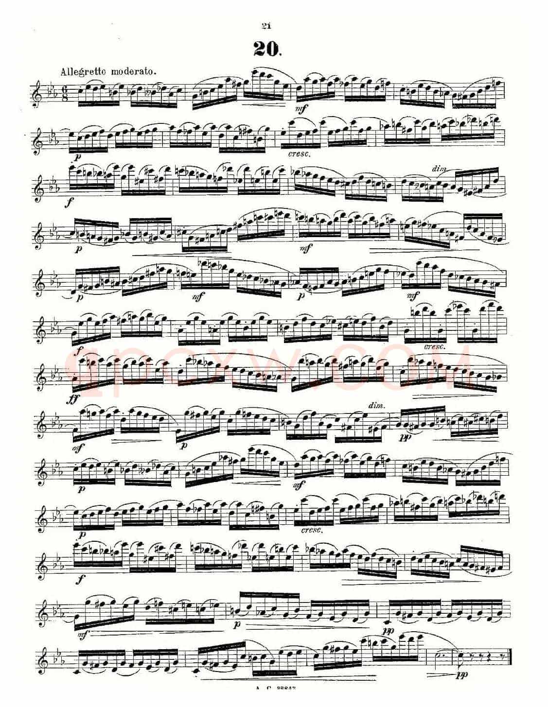 24首长笛练习曲 Op.21 之13—24