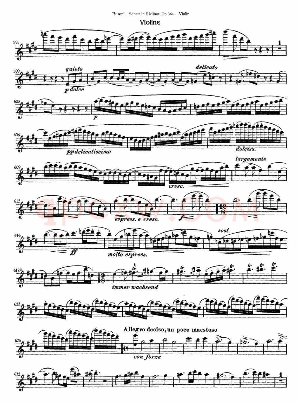 Violin Sonata No.2 in E Minor Op.36