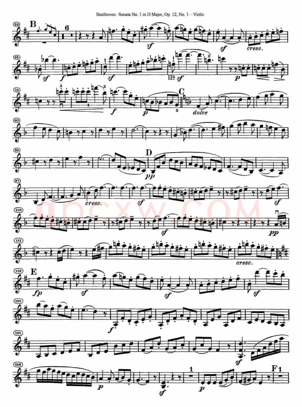 Violin Sonata No.1 in D Major Op.12 No.1